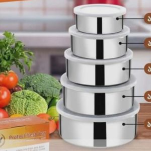 5 Pcs Stainless Steel Food BOX